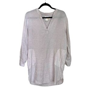 C&C California Linen Mini Tunic Dress Coverup